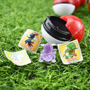 Bola Poke de 35mm con una mascota de cristal aleatoria y 2 uds. Pegatinas de tarjetas, juego de Anime, Bola de bolsillo con figura de acción de juguete - Product Image 6