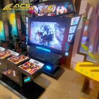 Arcade Craft Studio ACS-0066-A Machine d'arcade de combat à monnayeur, borne verticale, commandes par joystick et boutons, double joueur, rétro