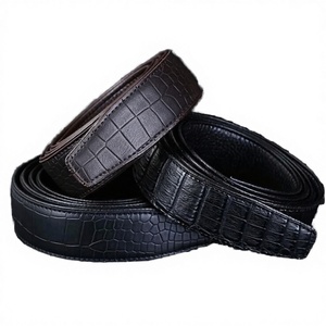 LY35-3369 Cinturón Automático de Aleación con Cuero Vacuno Sin Hebilla, Duradero, Ligero, Ecológico, para Hombre, con Borde Resistente a los Arañazos - Product Image 2