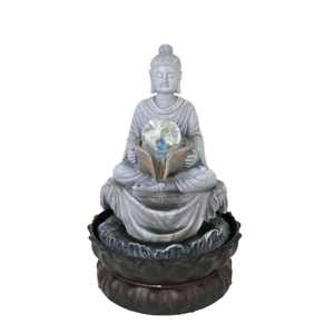 Offre Spéciale décoration de la maison petit YayBuddha indien <span class=keywords><strong>bouddha</strong></span> <span class=keywords><strong>fontaine</strong></span> de table d'eau en Base en plastique polyrésine Durable - Product Image 6