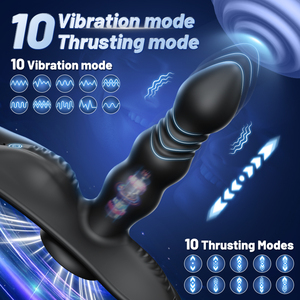 <span class=keywords><strong>Vibrador</strong></span> Telescópico con Ventosa TMM, Estimulador de Punto G, Masajeador de Próstata Vibrante, Tapón Anal <span class=keywords><strong>Vibrador</strong></span> para Hombre y Mujer - Product Image 2