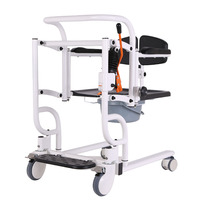 Chaise de toilette mobile hydraulique professionnelle pour personnes âgées, fauteuil de transfert pour soins aux personnes âgées
