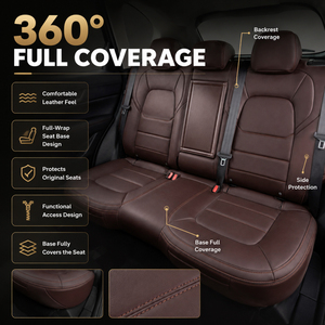 Fundas Universales Impermeables de Cuero para Asientos de Coche, 5 Plazas, para Coche, SUV, Camioneta, Duraderas, Fáciles de Limpiar, Accesorios Interiores, Directo de Fábrica - Product Image 5