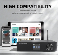 Amplificateurs audio stéréo Hi-Fi WIFI BT haute puissance 2x100W, équipement audio de classe D, prise en charge de la lecture multiroom