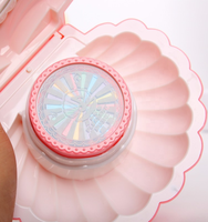 Arc-en-ciel coeur de fille créative et exquise avec lumières clignotantes boîte-cadeau de musique de danse rotative pour enfants