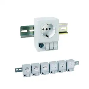 Saipwell Power Outlet 125/250V With or Without Fuse Din Rail Mounted Electrical Socket