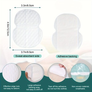 Protège-aisselles jetables ultra-fins et respirants pour l'été, absorbants la transpiration, <span class=keywords><strong>anti</strong></span>-transpiration, sans impression - Product Image 2