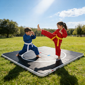 <span class=keywords><strong>Tapis</strong></span> d'entraînement gonflable <span class=keywords><strong>professionnel</strong></span> imperméable 10' x 10' pour la <span class=keywords><strong>gym</strong></span>, la remise en forme, la lutte, le BJJ, fabriqué en PVC - Product Image 3