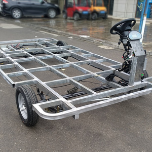 Châssis de camion alimentaire électrique à 4 roues en aluminium, 4,8 m, essieu simple, alimentation intégrée, utilisation en extérieur - Product Image 1