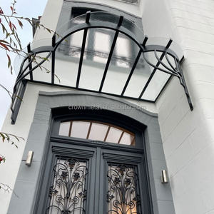 Auvent en fer pour l'extérieur, pare-soleil, protection contre la pluie et le soleil, planche de toit, fenêtre, balcon, protection contre la pluie - Product Image 2