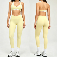 Conjunto de Danza para Mujer, Sujetador Deportivo Sin Costuras y Leggings de Cintura Alta para Clases de Danza, Gimnasio, Entrenamiento Físico, Uso Diario y Práctica