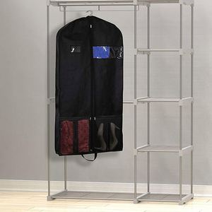 Bolsa de Almacenamiento para Trajes Resistente Personalizada, Negra, de Tela No Tejida, para Colgar Ropa - Product Image 3