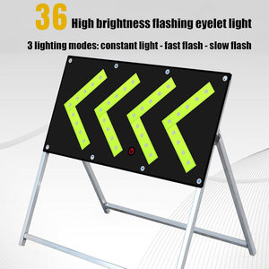 Xách tay nhôm độ sáng cao dọc linh hoạt LED mũi tên hướng dẫn giao thông năng lượng mặt trời Powered nhấp nháy Dấu hiệu cảnh báo an toàn - Product Image 4