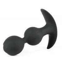 Plug anal vibrant à billes roulantes, jouet pour adultes en silicone médical 100% étanche