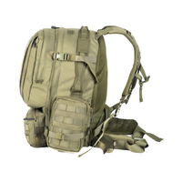 Tissu en nylon de haute qualité grande capacité sac à dos tactique étanche Durable système Molle fermeture éclair poches latérales