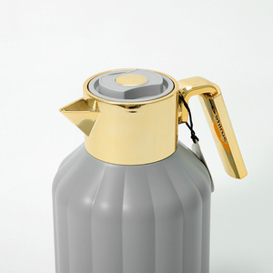 1.0 lít chân không Jug Thermos Flask tinh tế Xuất hiện độc đáo lớn vàng trang trí bấm vào nút nhấn dễ sử dụng - Product Image 2