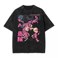 T-shirt Resident Evil Biohazard 3 délavé à manches courtes, style Harajuku, pour hommes et femmes, motif graphique, inspiré du jeu d'horreur