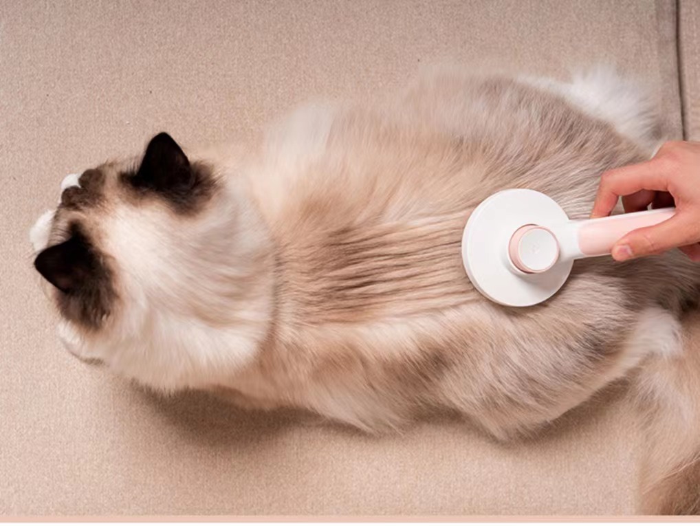 Wholesale Automatically Pet Dog Cat Grooming Brush Self Cleaning Remove Dog Hairs Pet Comb