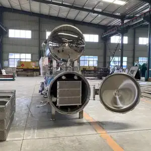 Petit autoclave à vapeur et à air pour mise en conserve de machines de traitement des aliments avec récipient à pression fiable pour les usines de fabrication