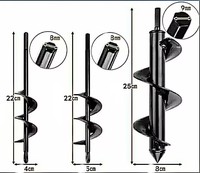 Foret spirale de jardin multi-tailles pour tarière, outils résistants à la rouille pour le creusement du sol, accessoires pour outils électriques, forets