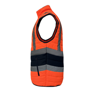 Best Selling Safety Vest With Reflective Tape Vest Unisex Work Wear Body Warmer <strong>Gilet</strong> - Product Image 3