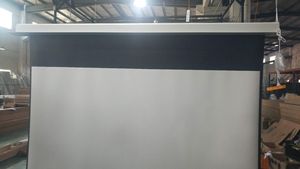 Écran de projection électrique 84 pouces 16:9 4K, montage au <span class=keywords><strong>plafond</strong></span>, écran de projection automatique à déroulement <span class=keywords><strong>motorisé</strong></span>, tension ALR, écran de projection <span class=keywords><strong>motorisé</strong></span> - Product Image 4