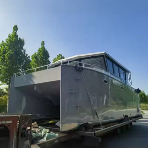 <span class=keywords><strong>10</strong></span> <span class=keywords><strong>metri</strong></span> completamente saldato in alluminio grande catamarano barca per la vendita doppia scafo nave Offshore per la pesca e la ricreazione - Product Image 3