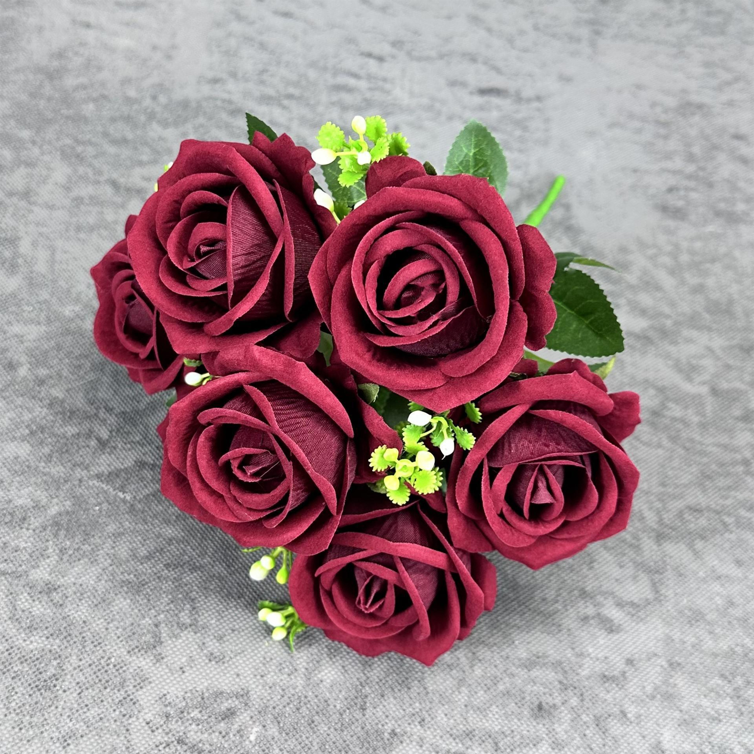 Round Rose - Wine Red