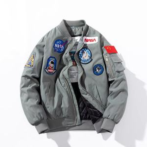 <span class=keywords><strong>Chaqueta</strong></span> de Piloto Astronauta de la <span class=keywords><strong>NASA</strong></span>, <span class=keywords><strong>Chaqueta</strong></span> de Pana para Hombre y <span class=keywords><strong>Mujer</strong></span>, Abrigo de Invierno Cortavientos, Transpirable, con Cremallera, Informal, Servicio OEM - Product Image 3