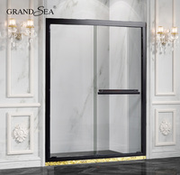 Porte de douche coulissante standard à 3 panneaux avec accessoires de haute qualité