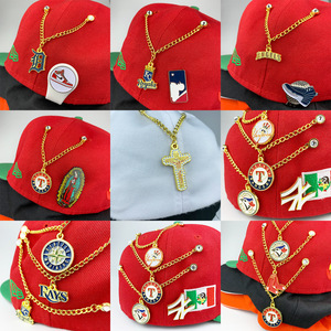 Baseball Team Logo Pendants Alloy Necklace Charms For Fans Gift <b>Accessory</b> - Product Image 2