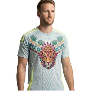 <span class=keywords><strong>Camiseta</strong></span> Deportiva 3D con Tótem de Jaguar para Hombre, de Secado Rápido, Manga Corta, Estilo Jersey de Fútbol, con Patrón de Agave Mexicano, Ropa de <span class=keywords><strong>Entrenamiento</strong></span> - Product Image 3