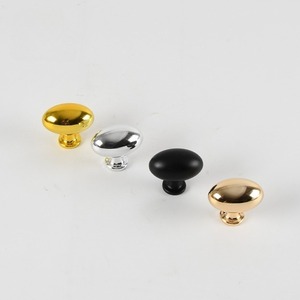 Wholesale Child-Safe Oval ABS Cabinet <strong>Knob</strong>, Single Hole Pull Non-Toxic Finish for Kitchen Bathroom Drawer, Free Screws - Product Image 2