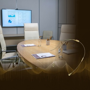 Auriculares con Micrófonos con Cable, Metálicos, Omnidireccionales, para Enseñanza, Ligeros, Resistentes al Agua, Micrófono de Condensador - Product Image 1