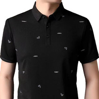 Kaus polo Pria cetakan penuh batik layar kustom kaus poliester untuk Cetak