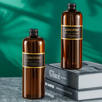 Bouteille cylindrique de 500 ml d'huile essentielle d'aromathérapie sans flamme pour diffuseur de parfum, idéale pour hôtels, diffuseurs à bâtonnets en rotin et usage domestique en intérieur