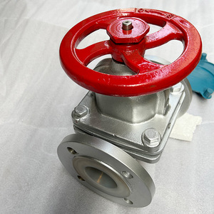 Válvula de diafragma con revestimiento de fluoropolímero DN25 1 pulgada, control manual, resistente a ácidos y álcalis - Product Image 3
