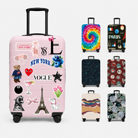 Housse de bagage personnalisée en polyester imperméable et élastique, écologique, pour la promotion de marques d'accessoires de voyage en gros