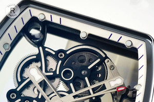 Montre mécanique automatique pour homme, haut <span class=keywords><strong>de</strong></span> gamme, décontractée et luxueuse, en forme <span class=keywords><strong>de</strong></span> tonneau <span class=keywords><strong>de</strong></span> vin, en céramique blanche, <span class=keywords><strong>squelette</strong></span>, <span class=keywords><strong>de</strong></span> haute qualité, étanche - Product Image 4