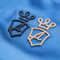 Étiquette en Silicone Personnalisée Thermocollante pour Vêtements, Logo de Transfert à Chaud en Silicone 3D