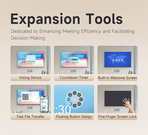 AMDOX 55สมาร์ทบอร์ดแบบโต้ตอบ UHD LCD หน้าจอสัมผัสแบบคาปาซิทีฟ <span class=keywords><strong>Android</strong></span> 14 40จุดสัมผัส4/8GB RAM สำหรับสำนักงานขนาดเล็ก/กลาง - Product Image 6