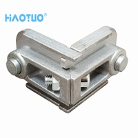 Vente directe usine : Connecteur d'angle en alliage d'aluminium pour fenêtre, joint de profilé en aluminium avec installation par vis