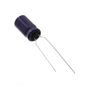Distributeur agréé ECA-2AM220I Condensateur en aluminium 22 µF 20 % 100 V RADIAL TH à montage traversant - Product Image 1