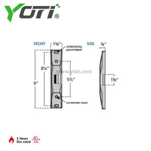 Es006 סאטן נירוסטה משטח רכוב שביתה חשמלי עבור שפת היציאה של התקן נעילת צילינדרים - Product Image 3