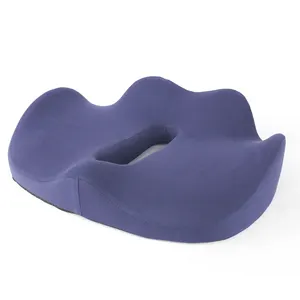 Ergonomic Comfortable Design Pain Relief Seat Cushion Office Chair Cotton Anti Slip Memory Foam Orthopedic Seat Cushion