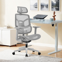 Chaises de bureau ergonomiques modernes Glodstar entièrement en maille, pivotantes, pour bureau et mobilier de bureau