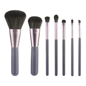 Juego de brochas de maquillaje, 7 piezas, brochas de maquillaje facial de pelo sintético para base, colorete, sombra de ojos, herramientas profesionales de tamaño completo - Product Image 5