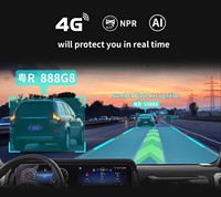 Caméra embarquée 4G GPS 4K WiFi Vision Nocturne Avant Arrière 150° Angle Large Enregistreur DVR Universel Boîte Noire pour Voiture Rétroviseur Véhicule