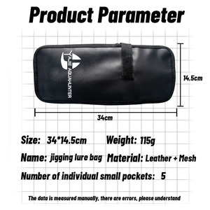 YauiE Fishing Tackle Bag 34x14.5cm <b>PVC</b> Multi-Purpose Sea Freshwater Jigging Bait Storage With <b>Top</b> Handle - Product Image 5