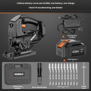 Sierra de Calar de Grado Industrial <span class=keywords><strong>con</strong></span> Batería de Litio, Máquina de Corte Manual para Madera/Metal/<span class=keywords><strong>PVC</strong></span> <span class=keywords><strong>con</strong></span> 3 Años de Garantía - Product Image 6